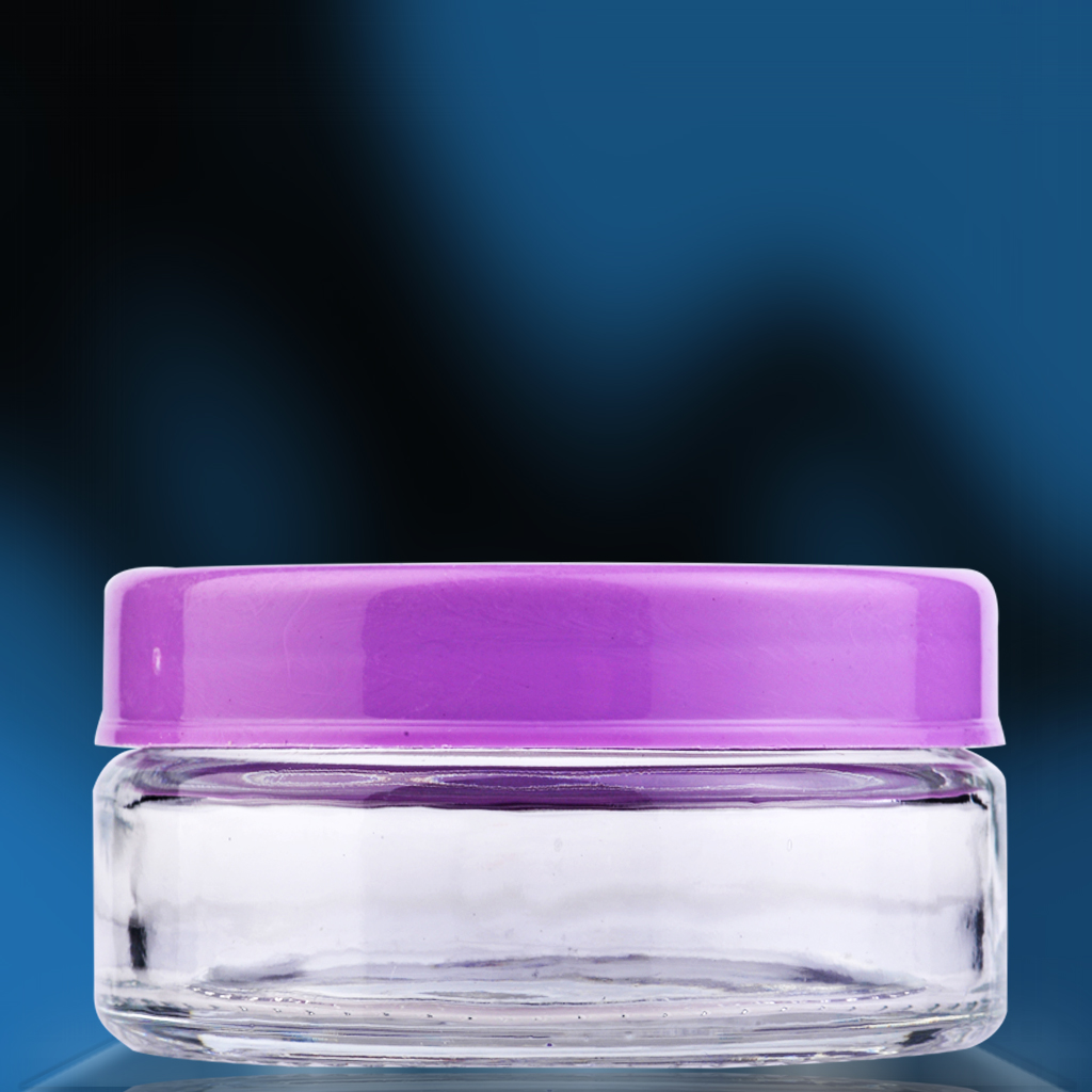 50 cc Krem Kavanoz şişecam Plastik Kapaklı