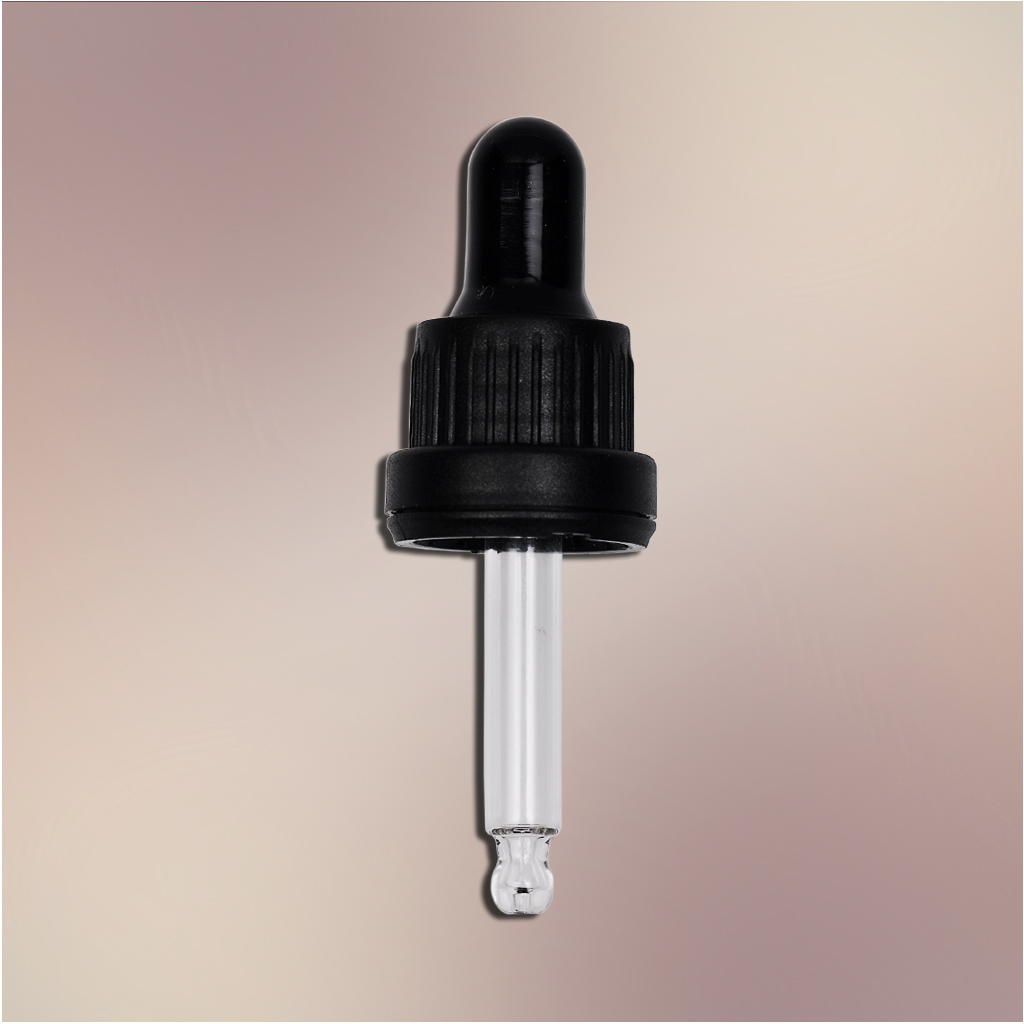 Plastik Kilitli Kapaklı Cam Damlalık